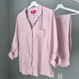Vintage Victoria's Secret Cotton Striped Pajama Set